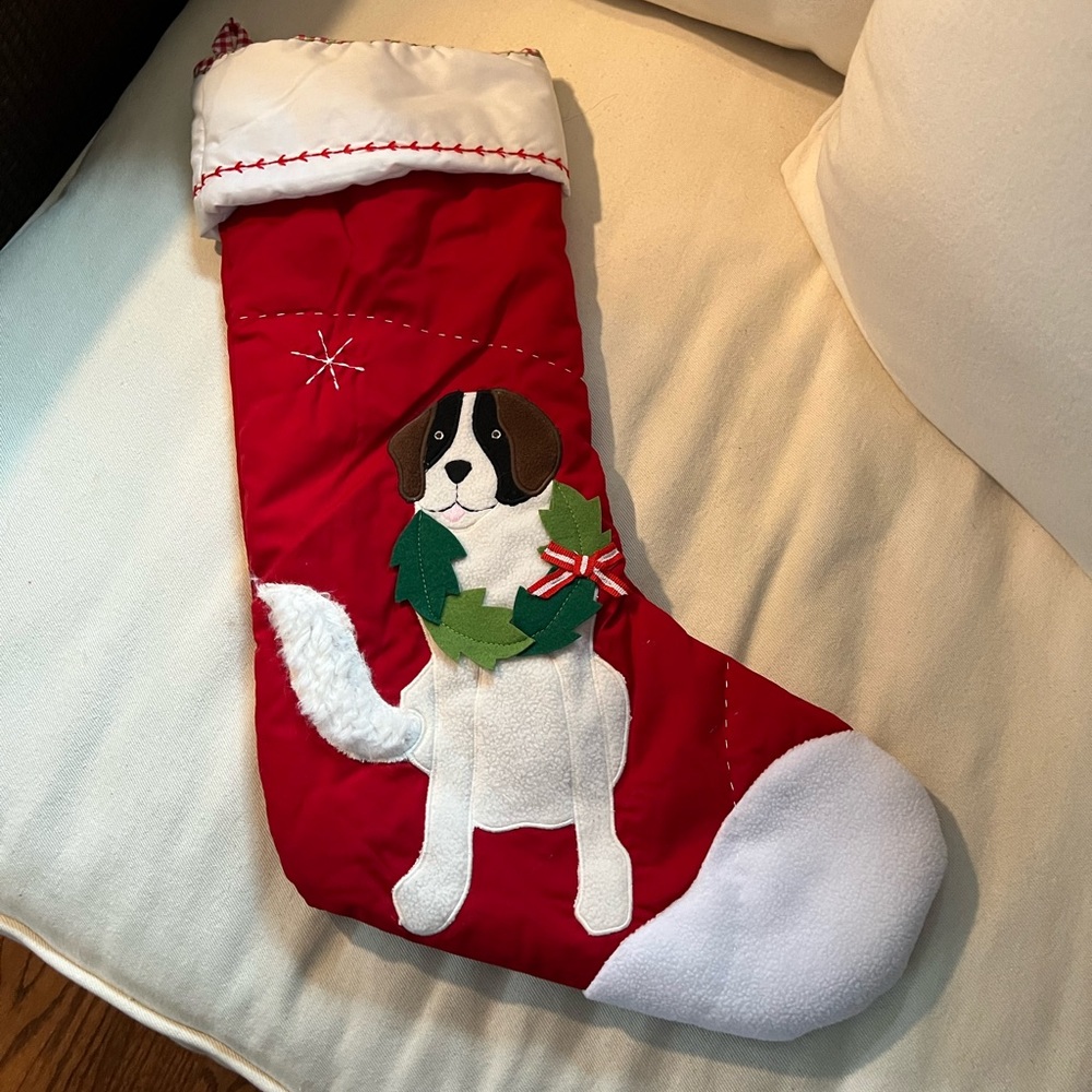 Pottery Barn Kids Christmas Stocking - St Bernard